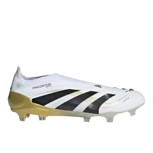 adidas Mens Predator Elite Laceless Firm Ground Soccer Cleats  - White