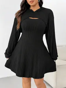 Plus Size Women's Dress Set, Casual Fashion Dresses for Daily Wear, Comfortable & Stylish for All Occasions