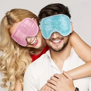 Cold Heat Gel Eye Mask, Soothing Relief, Formaldehyde-Free, Fragrance-Free Design, Perfect for Relaxing and Sleeping, Comfortable Fit, Eyemasks