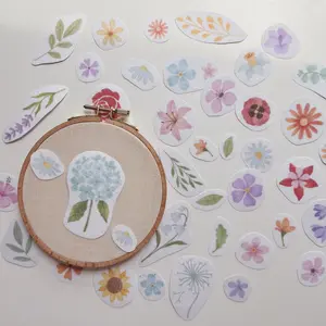 Single Flowers Embroidery Patterns Stick & Stitch