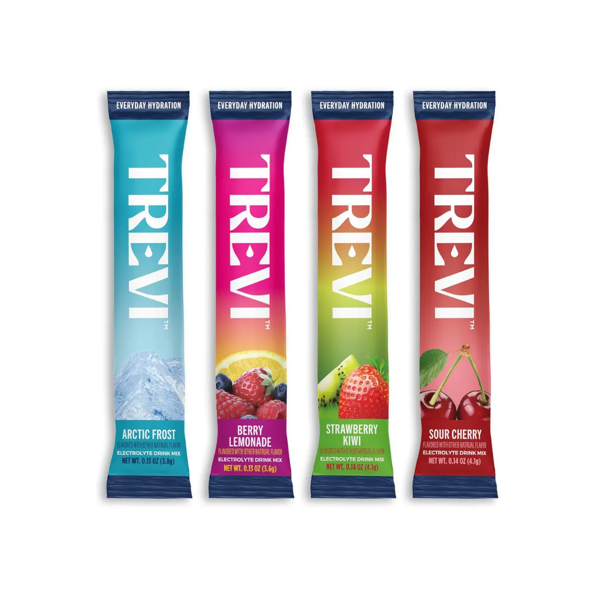 TREVI Sugar-Free Electrolyte Powder Packets (20 Pack) - Essential Daily Drink Mix with Magnesium, Potassium, Vitamin C, Calcium, B6 & B12 Vitamins for Hydration Support