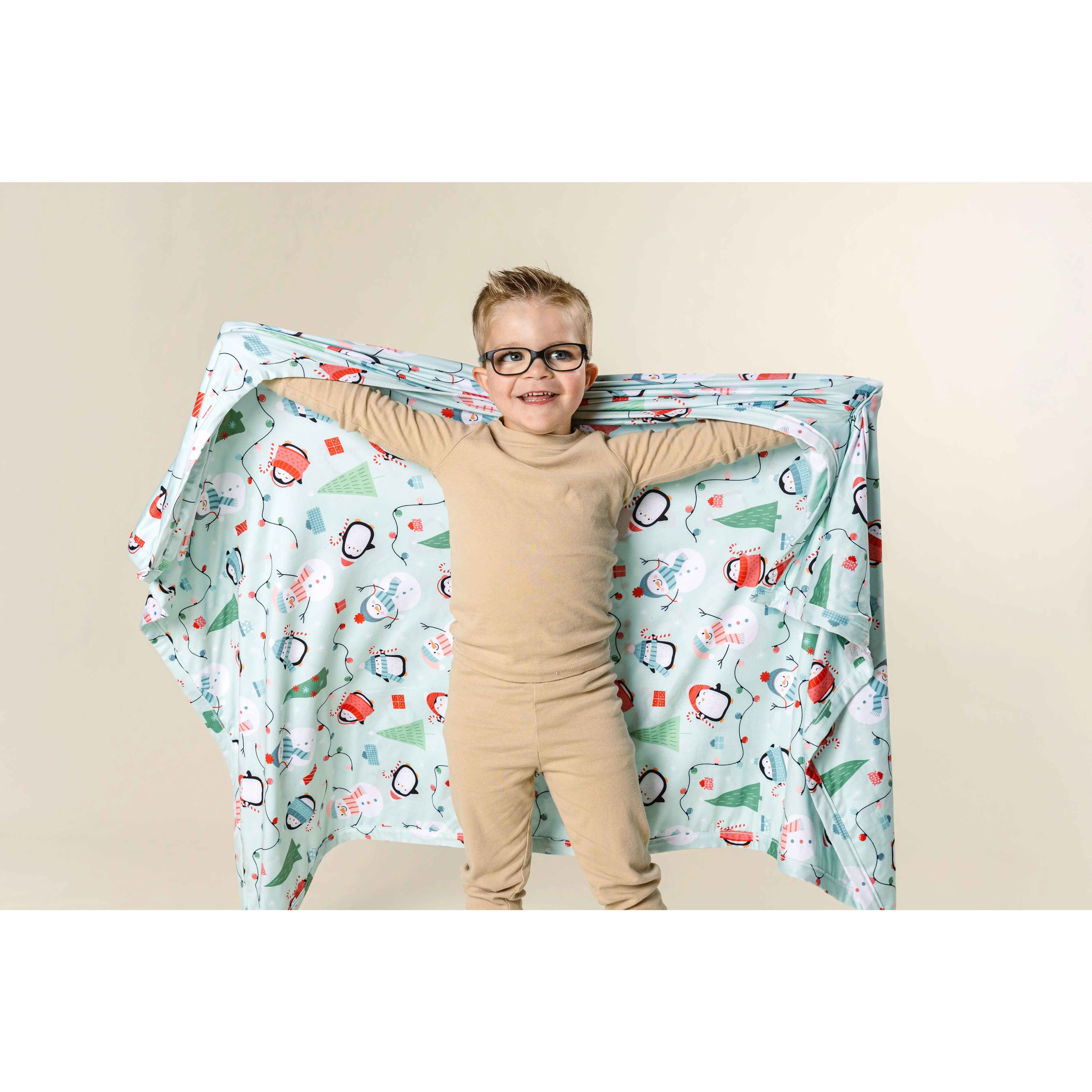 Beddy's Little Roamer Stretchy Child-Size Bed Blanket - 37in L x 50in W, 5% Spandex, OEKO-TEX Certified, Breathable, Unique Pattern, Machine Washable, Travel-Ready Nap Bedding, Blanket Gift Option