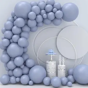 Dusty Blue Balloons 110 Pcs Garland Kit Different Sizes 5 10 12 18 Inch