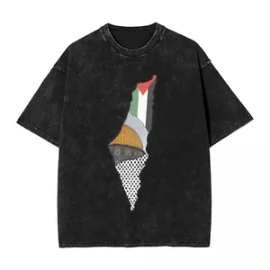 valentine shirts Palestine Map Palestinian T Shirt Summer Awesome T Shirts Casual Novelty Tshirt For Man Short Sleeves Loose Clothes