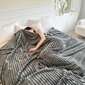 Solid Color Fleece Blanket, 1/2 Counts Soft Comfortable Warm Throw Blanket, Bedding Supplies for Home Bedroom Sofa Couch