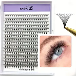 320pcs Eyelashes large Big Tray 20d Volume Extensions Fan Pre Made Eyelash Extension full C/D Curl Pointy Base Premade Fans lashes