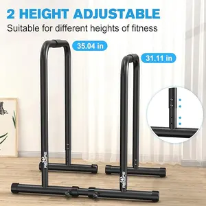 Dip Station Functional Heavy Duty Dip Stands Fitness Workout Dip Bar Station Stabilizer Paralette Push Up Stand for Men and Women