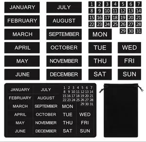 50 Pcs Calendar Magnet Numbers for Whiteboard and Refrigerator, Magnetic Days of The Week and Months Magnetic Calendar Dates Indicators for Office