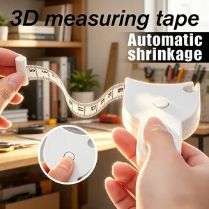 Portable Automatic Body Tape Measure, Retractable Soft Measuring Tape for Waist, Hip & Arm, Sturdy Daily Measuring Tool