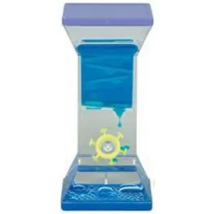212 MAIN Liquid Motion Bubbler Stress Relief Toy - Blue Plastic Relaxation Aid with Bright Single Wheel, Stress Relief Decoration for Farm Animal & Poultry Pets Supplies