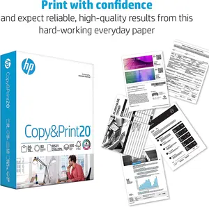 HP Printer Paper | 8.5 x 11 Paper | Copy &Print 20 lb | 1 Ream Case - 500 Sheets| 92 Bright | Made in USA - FSC Certified | 200060