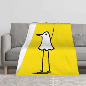 Oyasumi Punpun Elements Flannel Blankets, Printed Blankets, Father Gift Blankets, Holiday Gifts, Suitable for Sofas, Beds, Travel, Outdoor Use, Comfort Small Blankets, Small Nap Blankets, Air Conditioning Blankets
