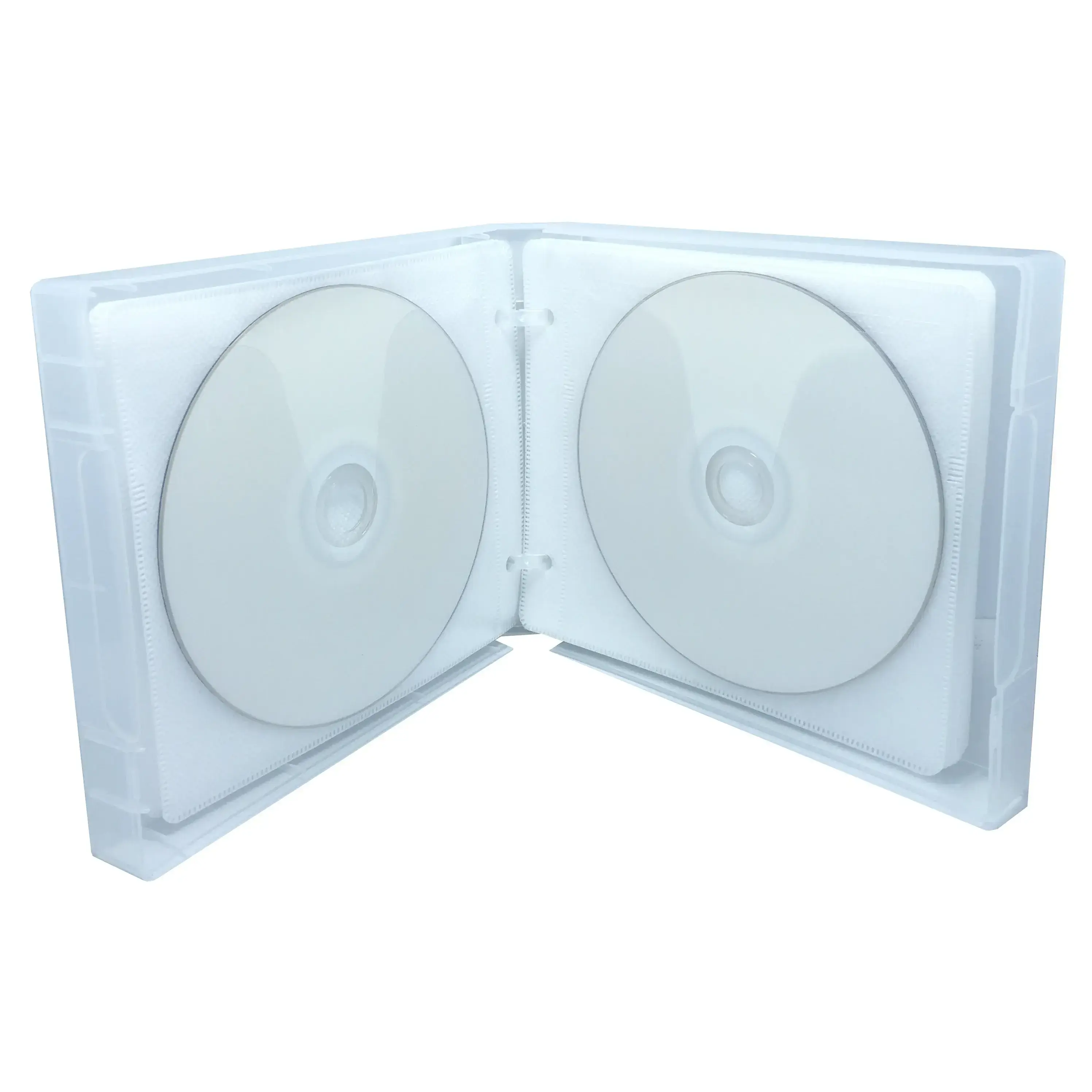Clear 24 Discs CD/DVD Wallet PP Poly Binder Sleeve Audio Book Cases