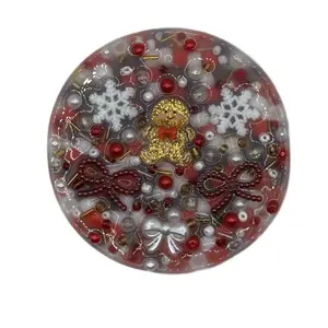 Gingerbread Man Silicone Picky Pad for Skin Picking ADHD Stress Anxiety Relief Christmas Edition Fidget Toy Handmade