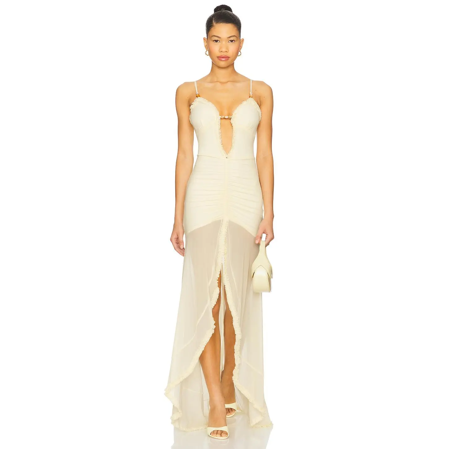 Runaway The Label Kiata Maxi Dress in Lemon