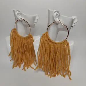 Basic Fringe Hoop Earrings