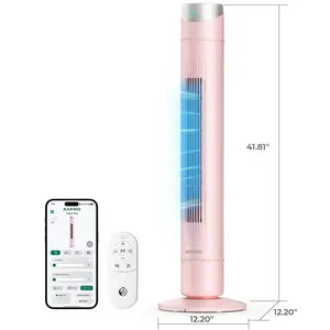 ZAFRO Smart Tower Fan 30/36/42 Inch for Bedroom,120° Oscillating Tower Fan,28ft/s High-Speed 12 Speeds 4 Modes,Upgraded DC 22dB Ultra Quiet,App/Voice Control,Standing Fan with 12H Timer