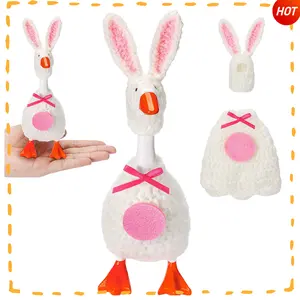 7 Inch Desk Goose Outfits Mini Desktop Goose Knitting Clothes Hats for Magnetic Geese Key Holder Holiday Decor