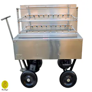 Brazilian Charcoal Grill - 15 Skewers - Professional Grade - BBQ Catering Master