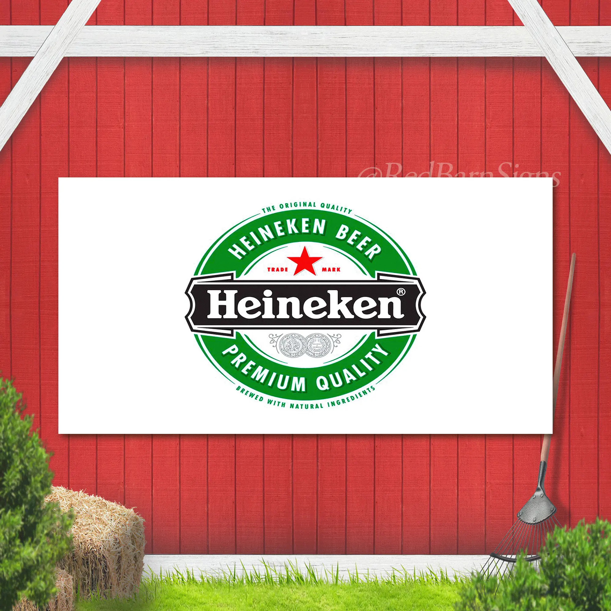 Heineken Logo Flag Banner Mancave Garage Flag