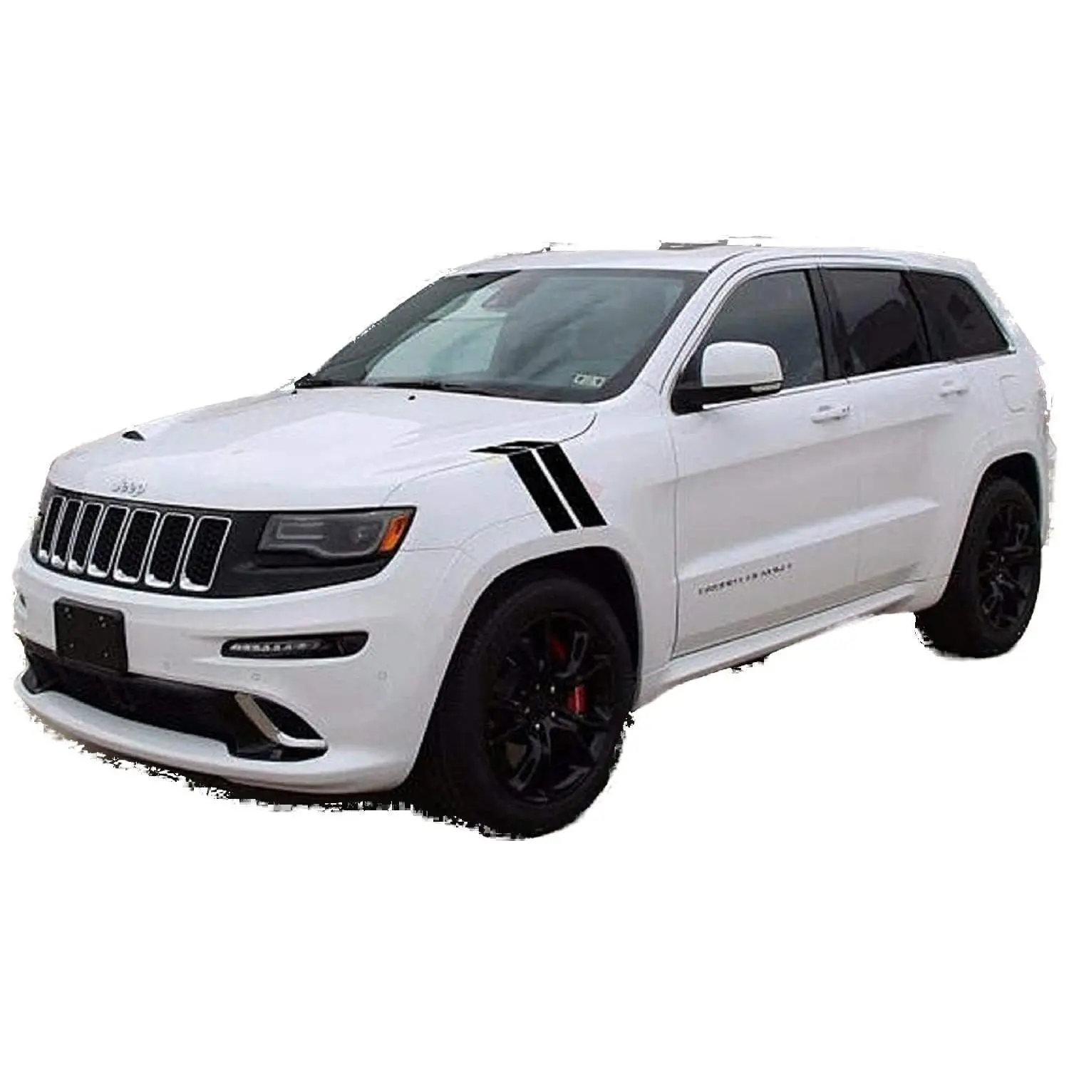 3" Fender Hash Mark Stripes FIT ALL Model 2009- UP Jeep Grand Cherokee