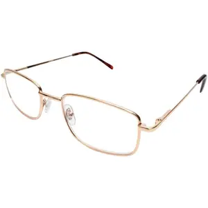R754 Rectangular Metal Reading Glasses Men Retro Designer Thin Readers Trendy Stylish Eyeglasses Vintage
