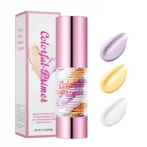 3 In 1 Face Primer, Transparent makeup base, hydrating and smoothing, evens skin tone, blurring effect, sheer natural finish