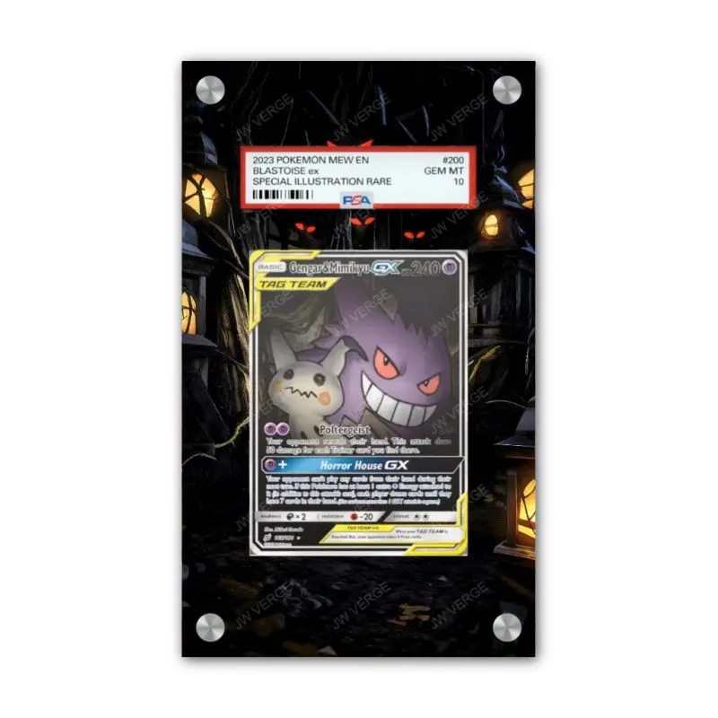 Gengar & Mimikyu GX 165/181 - PSA Pokémon Extended Artwork Display Case