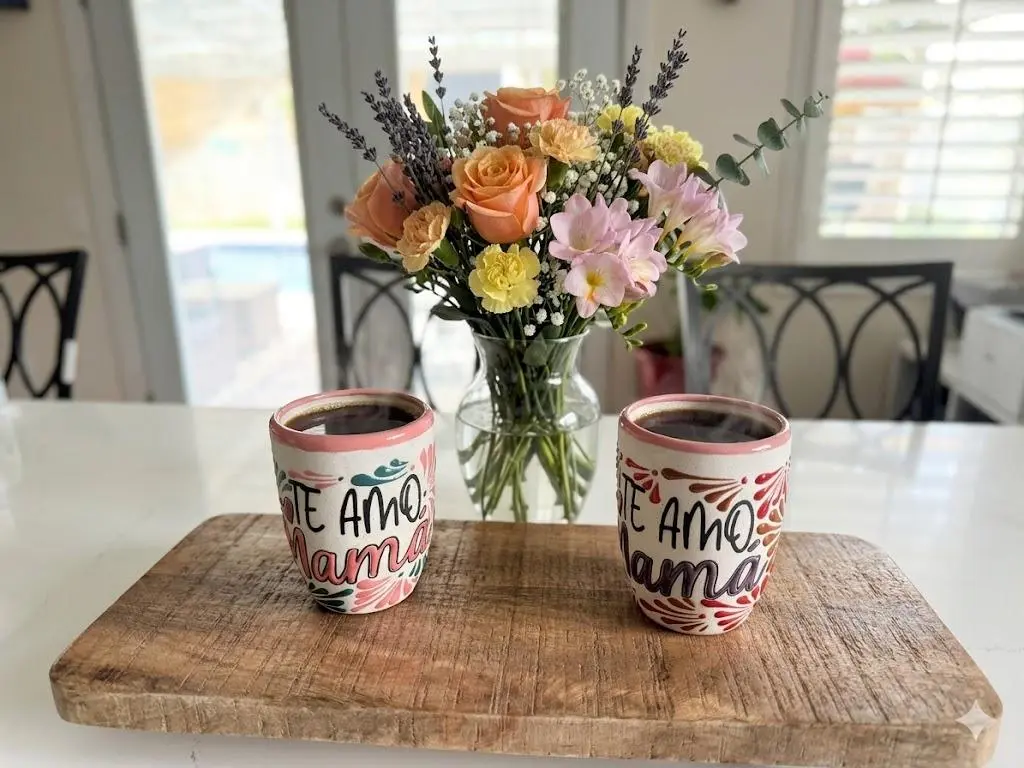 Mama Mug Coffee Mexican Sweet Bread Drinkware Cup for Authentic Mexican Coffee Experience Ceramic Handmade Washable Reusable Mother’s Day gift