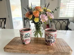 Mama Mug Coffee Mexican Sweet Bread Drinkware Cup for Authentic Mexican Coffee Experience Ceramic Handmade Washable Reusable Mother’s Day gift