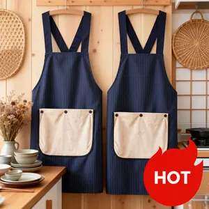 2 Pack Cross Back Apron with Built-in Towel, Perfect for Cooking & Grilling, Adjustable for Women & Men, Machine Washable, Ideal for Gardening & Crafting