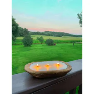 Citronella + Camphor Insect Repelling Dough Bowl Candle