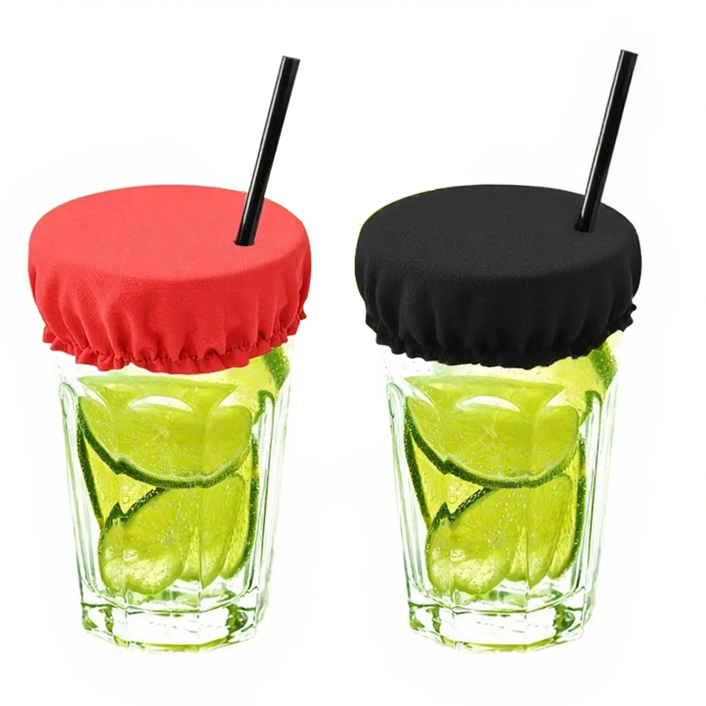2pcs Drink Covers for Alcohol Protection, Reusable Drink Cup Cap with Straw Hole, Cup Covers Protector for Bar Club Party, Drink Protectors, Reusable Drinkware Covers