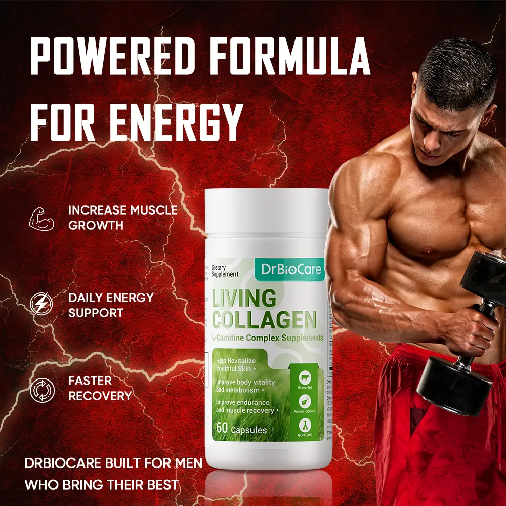 MAXDrBioCare Men's Supplement Supports Energy, Strength, Stamina, Circulation & Endurance Featuring L-Carnitine + Living Collagen New Formula, 60 Capsules - TikTok Shop MAXDrBioCare Men's Supplement Supports Energy, Strength, Stamina, Circulation & Endurance Featuring L-Carnitine + Living Collagen New Formula, 60 Capsules - TikTok Shop