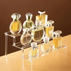 Luxury Acrylic Display Stand – Clear Tiered Organizer for Jewelry, Desserts & More Perfume Plastic Rack Jar