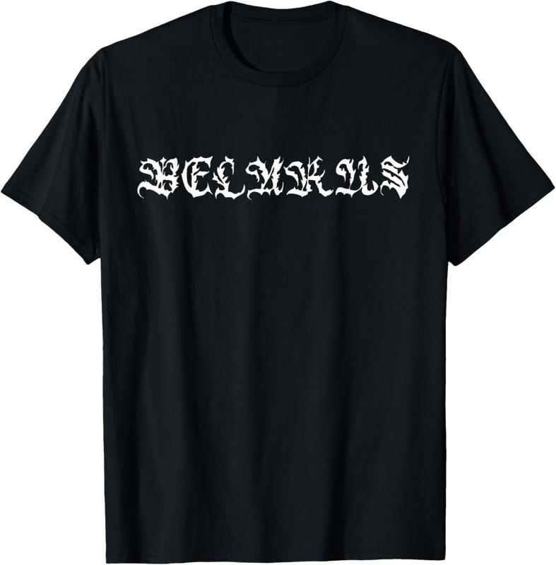 Belarus - Streetwear Vintage Cholo Script Goth Inspired T-Shirt - Nicollev Shop 47B0D912VNS5