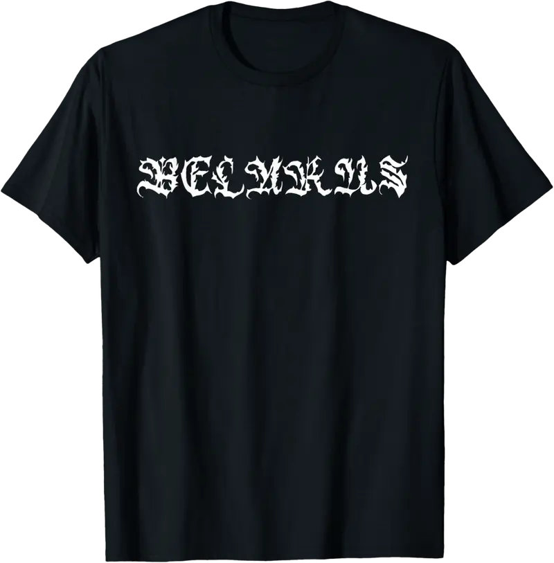 Belarus - Streetwear Vintage Cholo Script Goth Inspired T-Shirt - Nicollev Shop 47B0D912VNS5
