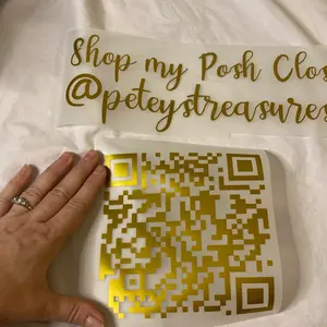 Car Stickers with Custom Qr Code and Shop My Posh Closet Design