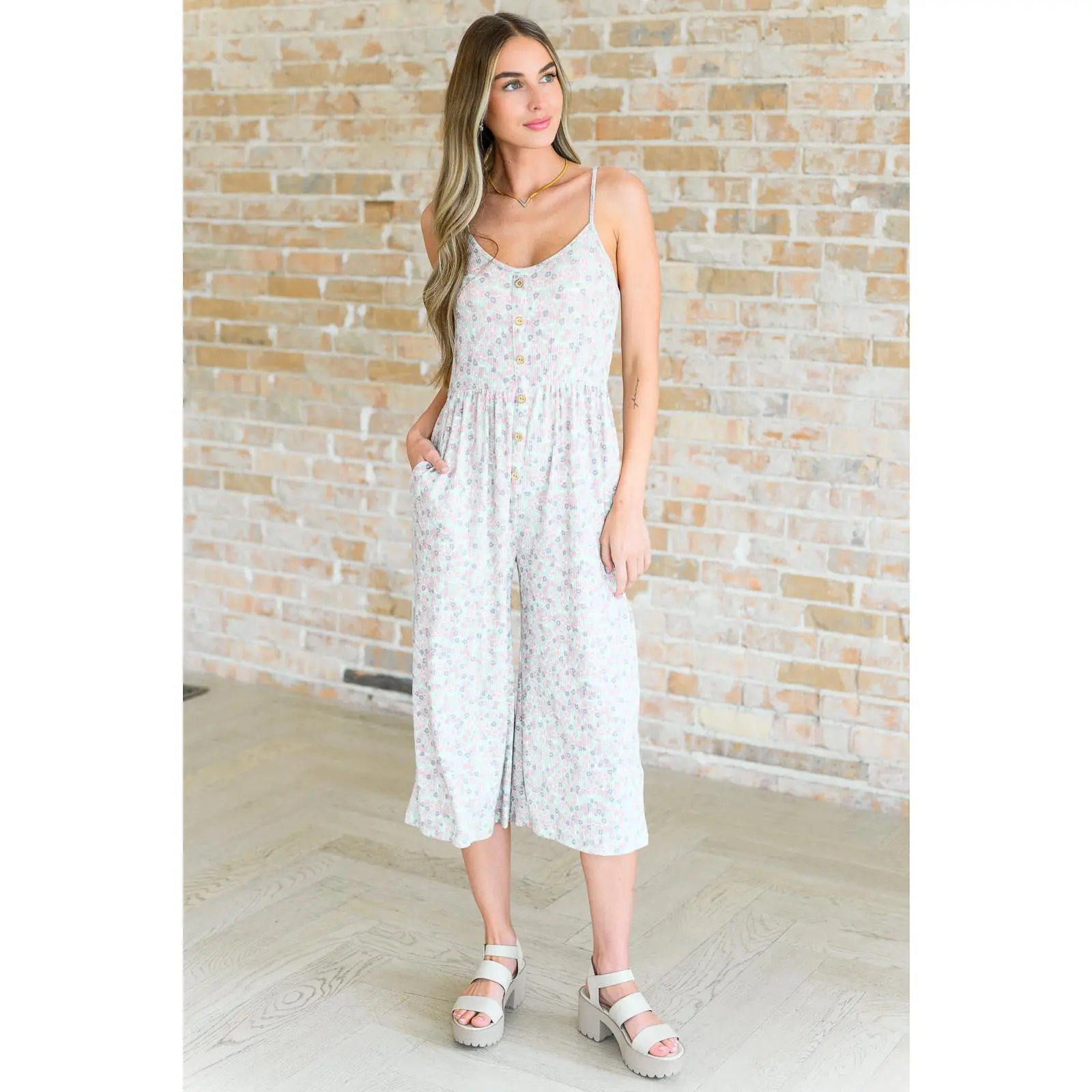 Lucky In Love Floral Jumpsuit