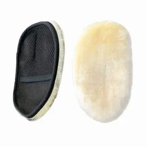 Microfiber Super Soft Wool Mitts For Washing/Dusting Cars 5.91" x 9.06