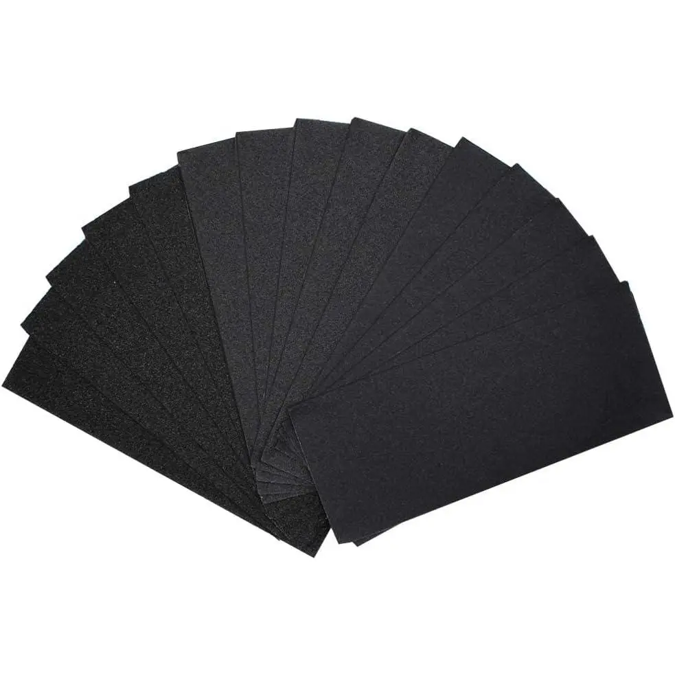 80 Grit 120 grit 220 Grit Assorted Grit Sandpapers for  Furniture Finishing, Metal Sanding and Automotive Polishing, 9 x 3.6 Inch Dry or Wet Sanding Sheets (15pcs)