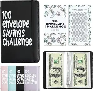 100 Days Money Saving Challenge Coin Envelope Budgetstorage Book, Money Saving Binder, Easy and Fun Way to Save $10,000 or $5,050, Saving Challenge Book with Family, Friends, Bestie new model