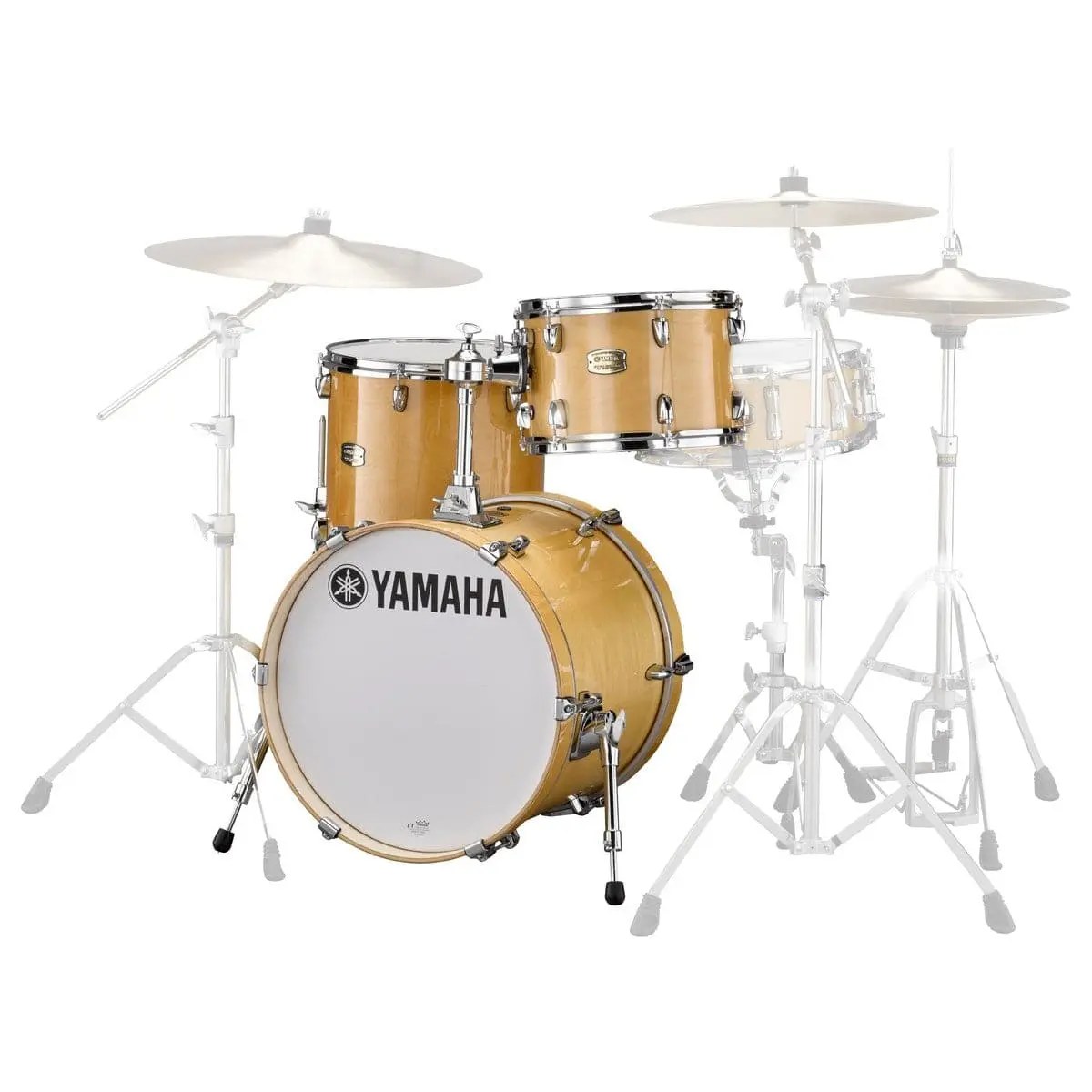 Yamaha Stage Custom Birch 3pc Jazz Drum Set Natural Wood