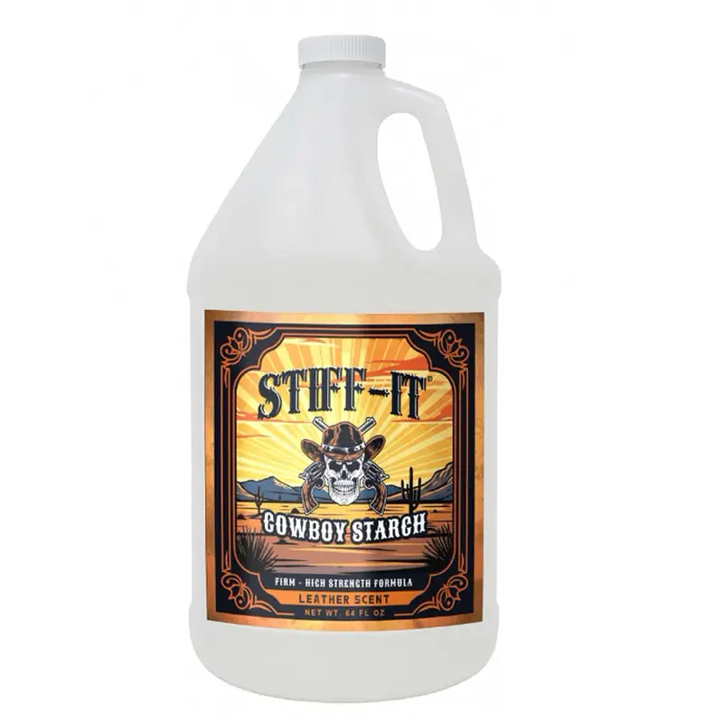Stiff-it Cowboy Starch for Crisp and Clean Denim - Leather Scent