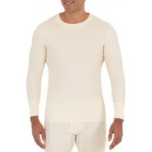Men's Recycled Waffle Thermal Underwear Crew Top (1 and 2 Packs)