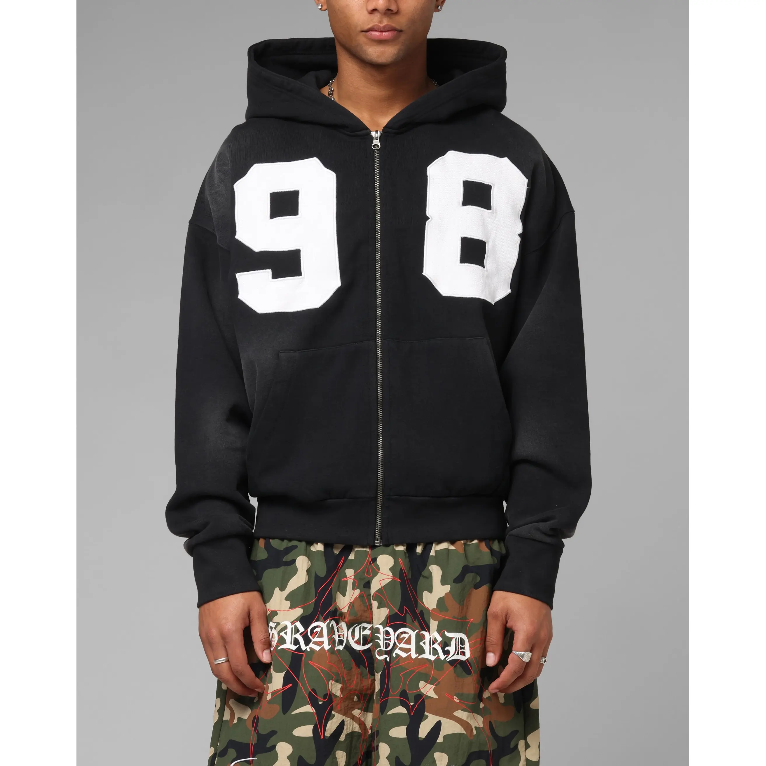Loiter Cosmos Hoodie Washed Black
