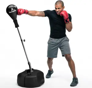 Techtools Punching Bag with Stand, Boxing Bag for Teens & Adults - Height Adjustable - Speed Bag for Training, Boxing Equipment, Stress Relief & Fitness Tech Tools