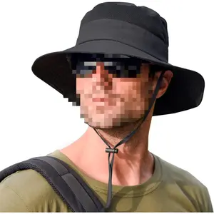 Sun Hats for Men Women Fishing Hat UPF 50+ Breathable Wide Brim Summer UV Protection Hat Camouflage Foldable Boonie Hat