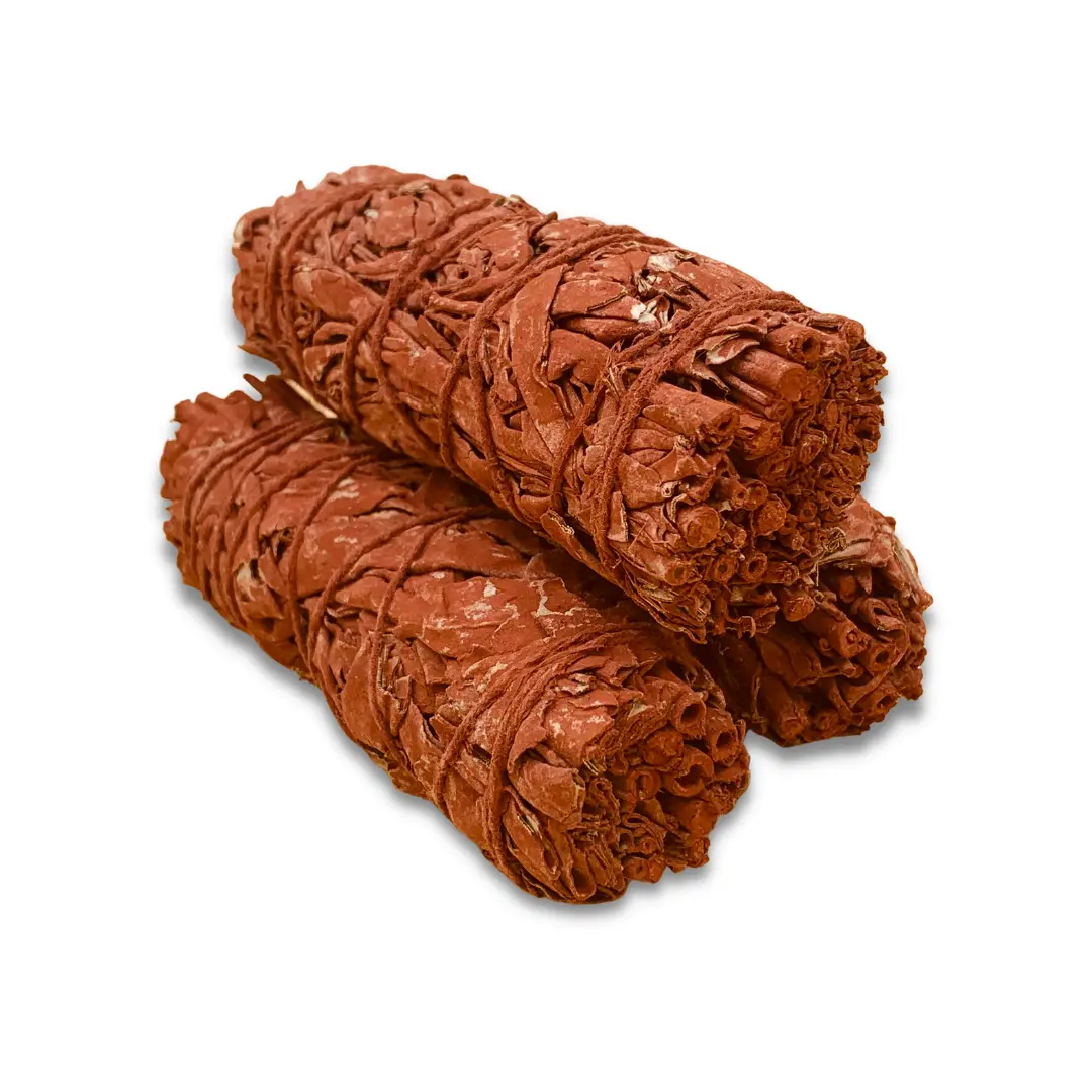 3-Pack Dragon's Blood Red Sage Smudging Bundles, Home Fragrance with Aroma