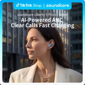 soundcore Liberty 5 Pro by Anker, Guinness World Records-CertifiedCall Quality, ANKER Thus AI Chip, Active Noise Cancelling Wireless Earbuds, Crystal-CTear Calls for Noisy Environments